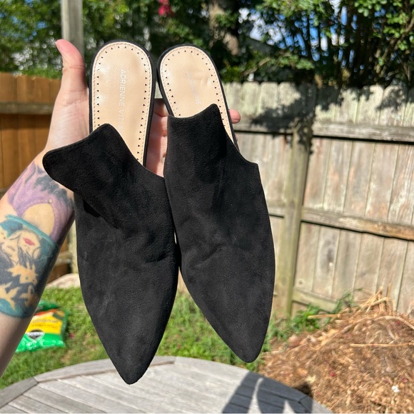 ADRIENNE‎ VITTADINI Nella Faux Leather Block Heel Mules size 11 - Picture 9 of 11